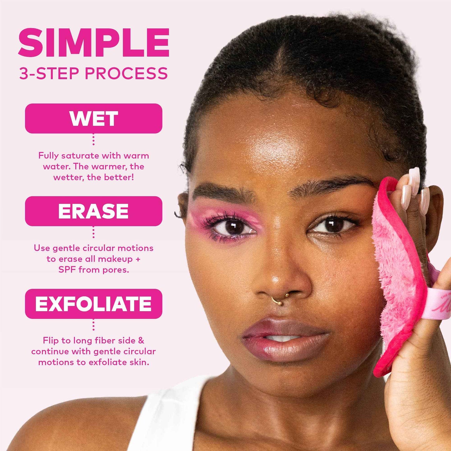 The Original MakeUp Eraser - Ballet Core MakeUp Eraser 7-Day Set | Bonus Pointe Shoe Case