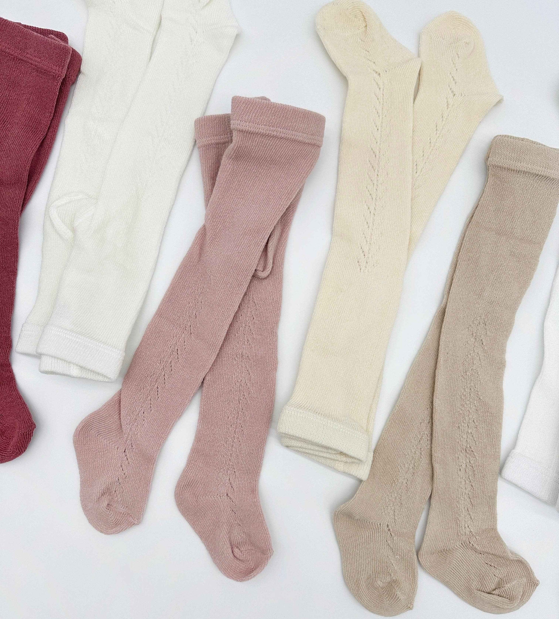 French Lace Cotton Tights