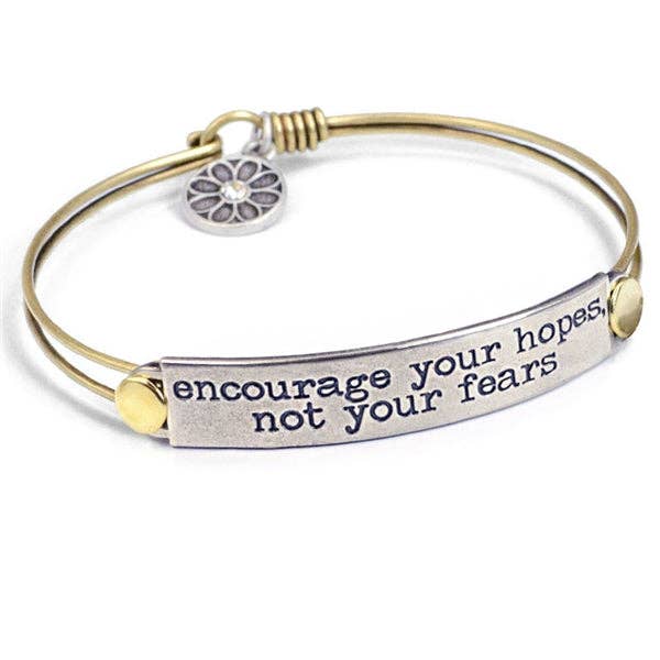 Joyería Sweet Romance: Pulseras de barra con mensaje inspirador