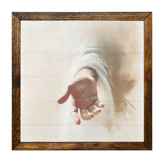 Jarmz Designs - TIMBERLAND FRAME "WALK WITH HIM SERIES" HAND OF JESUS