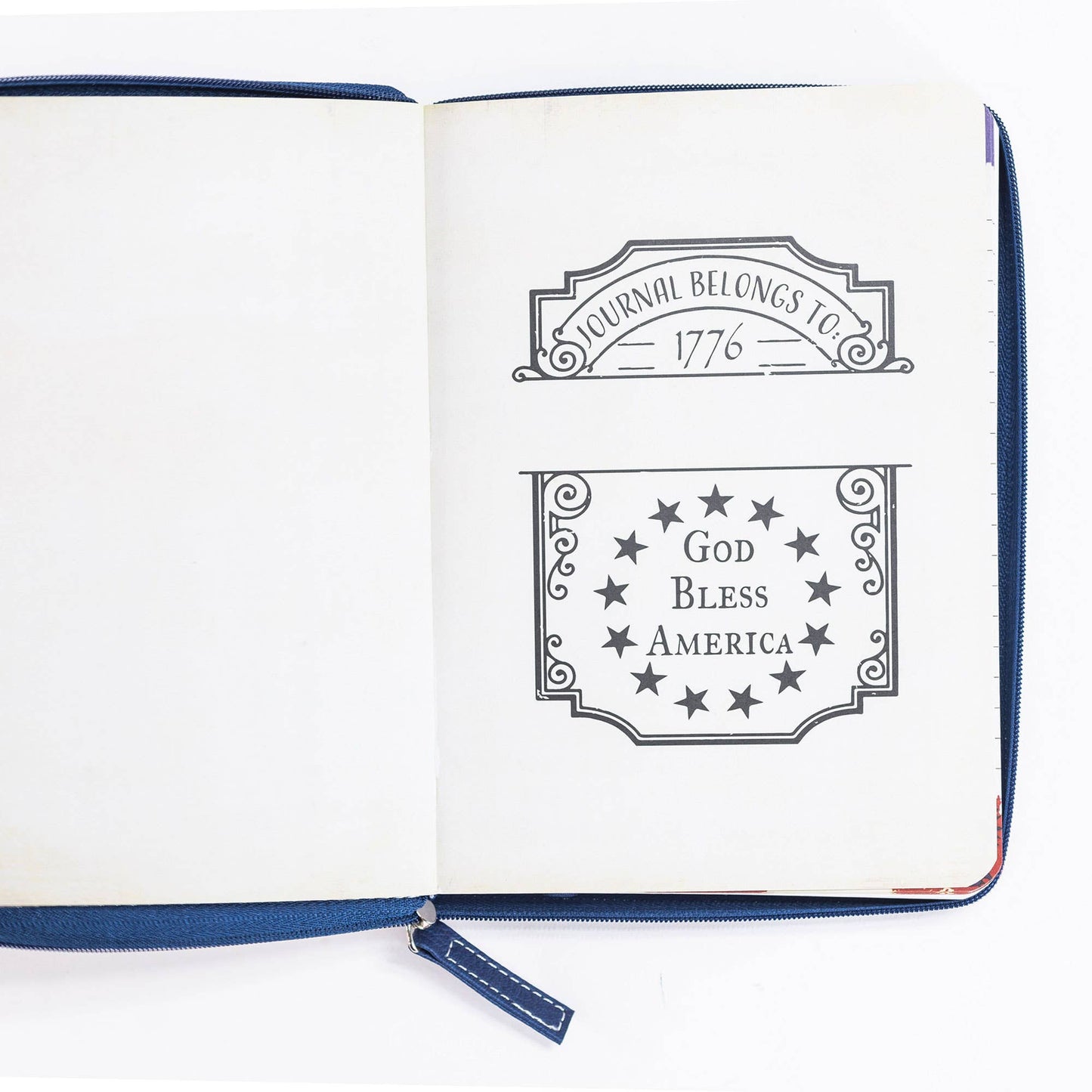 Zippered Journal: US Flag Stand Firm 1 Corinthians 15:58