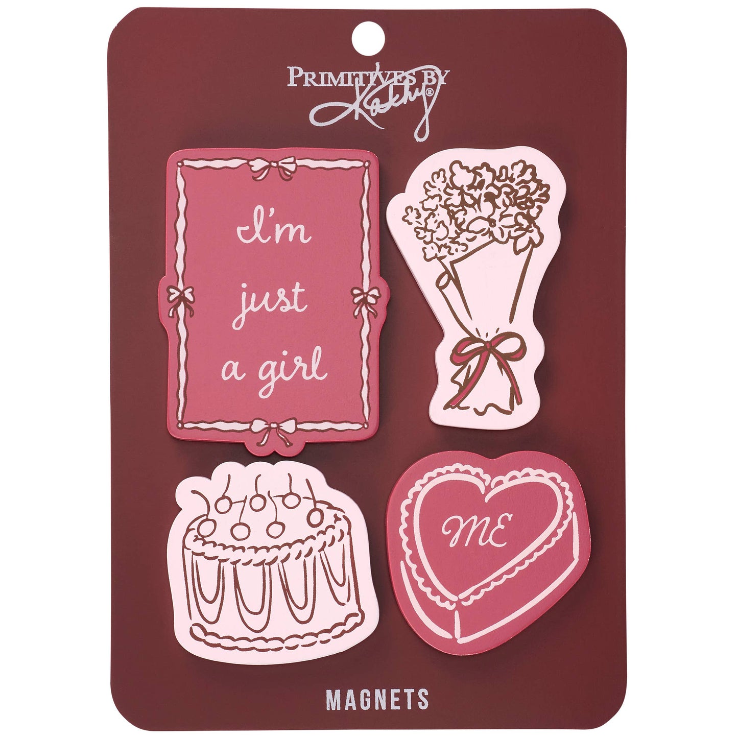 I'm Just A Girl Magnet Set