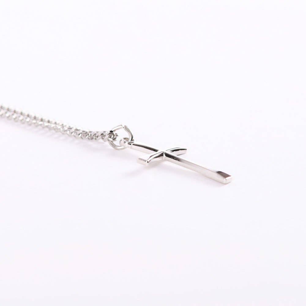 Swanson Christian Products - Necklace Cross - Sterling Silver - 18"