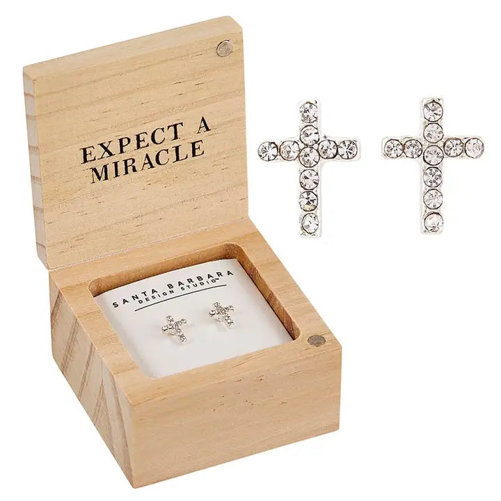 Cross Earrings - In Treasure Box
