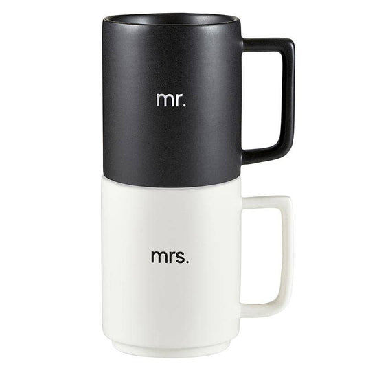 Stack Mug Set Mr. & Mrs.