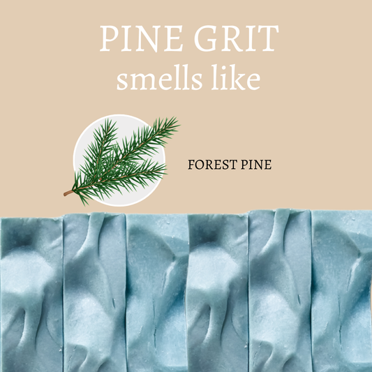 Pine Grit Exfoliating Handmade Bar Soap - 4oz