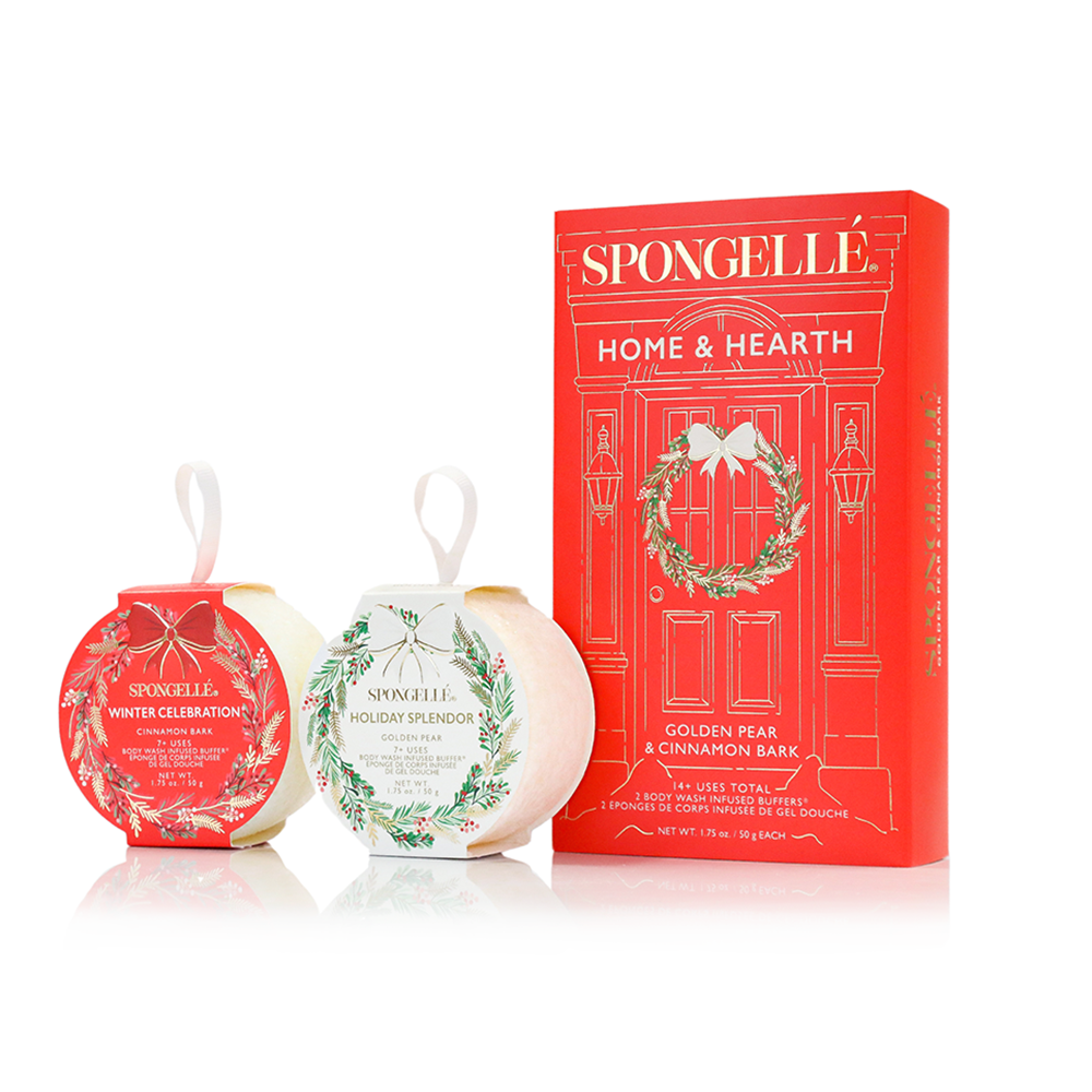 Spongellé | Navidad 2025 | Regalos para calcetines navideños | Regalos - Set de regalo de corona navideña Home &amp; Hearth | REGALOS PARA CALCETINES NAVIDEÑOS