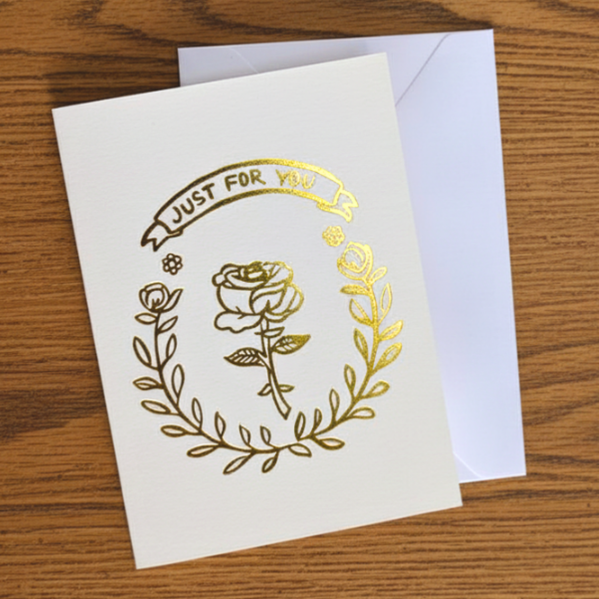 Enclosure Card - For You Rose