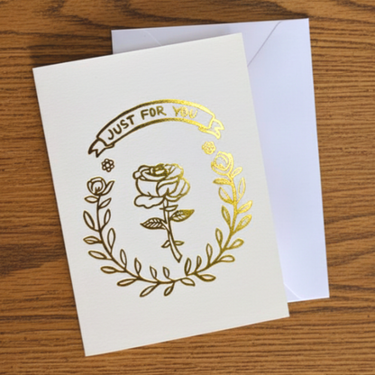 Enclosure Card - For You Rose