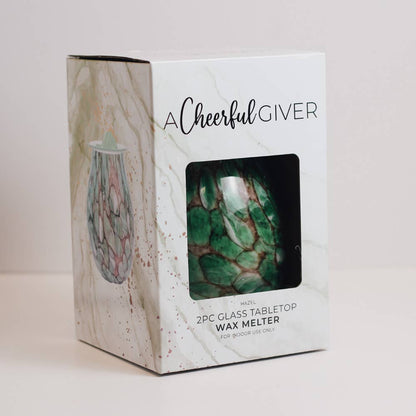 A Cheerful Giver - Hazel Glass Wax Melter - Tabletop