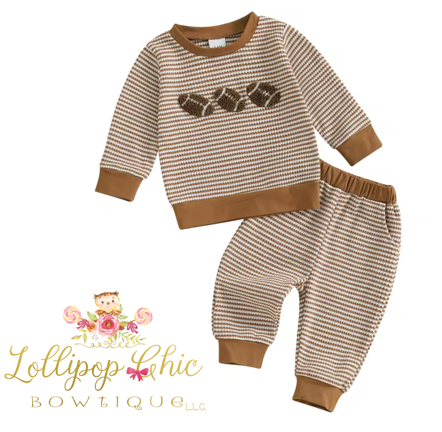 Baby Boy and Toddler Football 2pc set: 18-24M