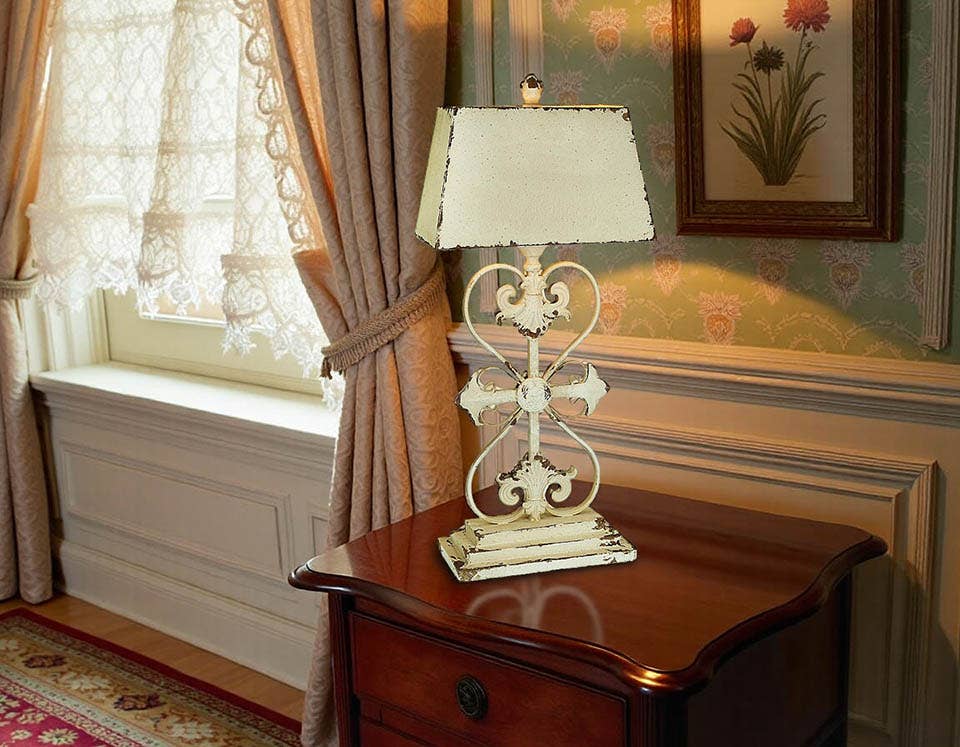 Vintage Style Antique Reproduction Metal Table Lamp