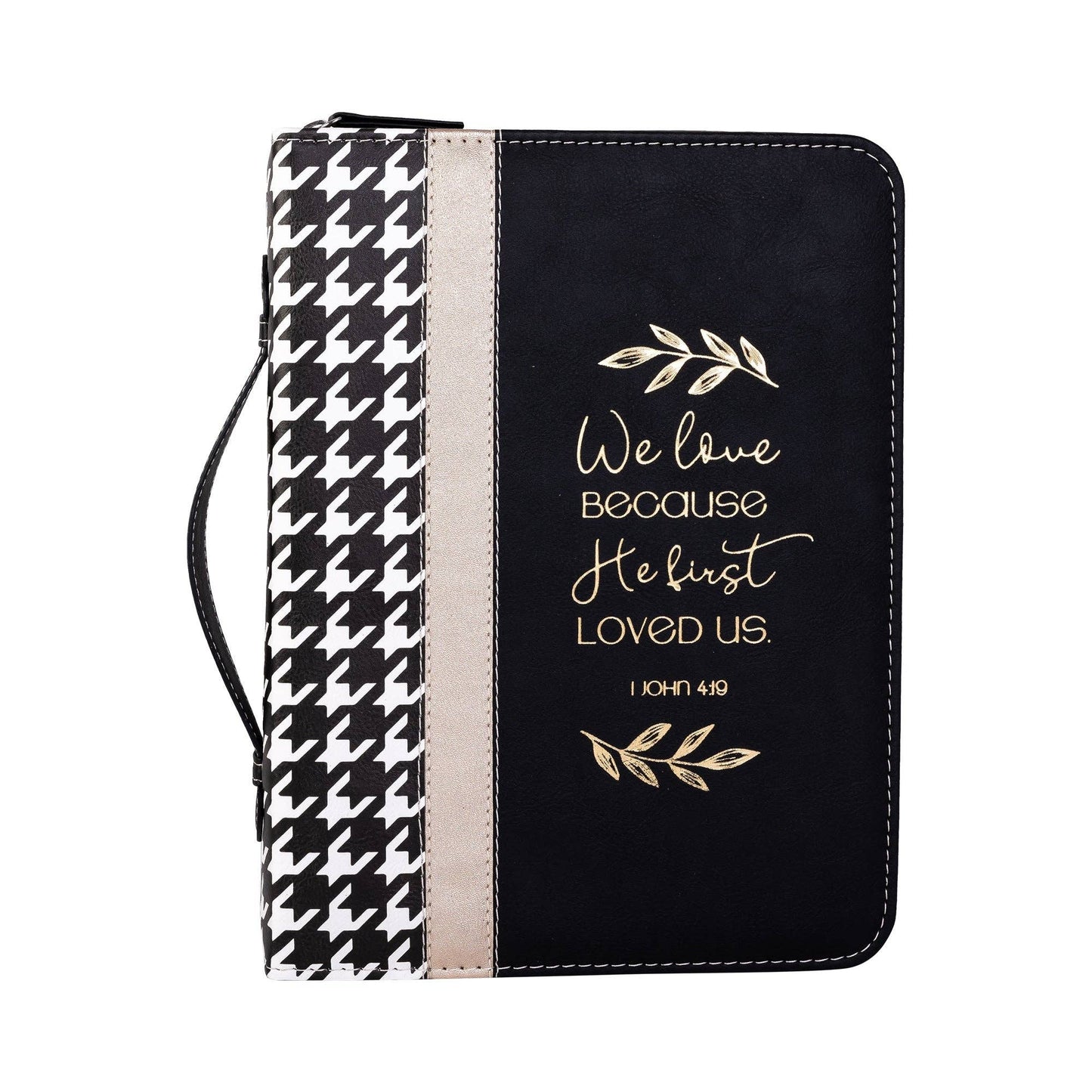 Divinity Boutique - Divine Details: Bible Cover - Houndstooth w/Gold