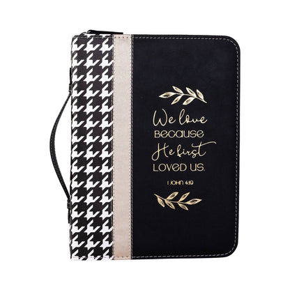 Divinity Boutique - Divine Details: Bible Cover - Houndstooth w/Gold