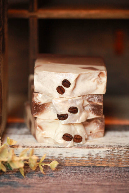 Autumn Spiced Latte Tallow Soap, Luxury Shea Butter Soap