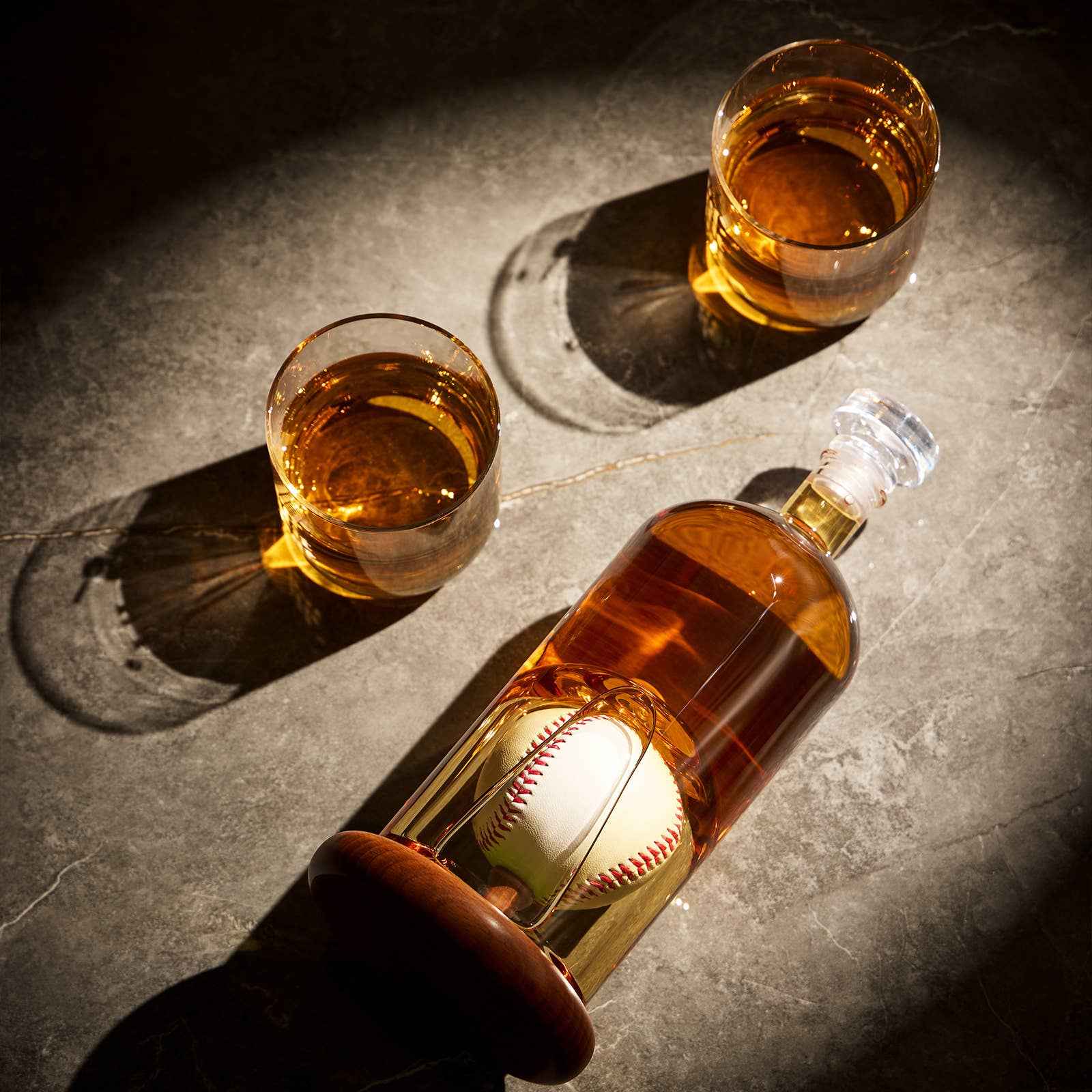 Baseball Whiskey Decanter Set - Funny Baseball Gifts for Men