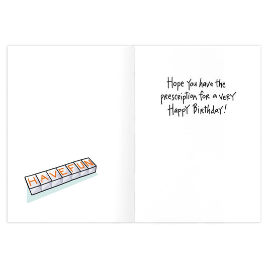 Pill Organizer Birthday Card