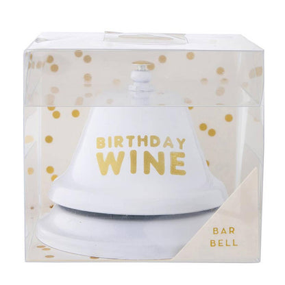 Bar Bell - Birthday Wine: Metal / 3.5" x 3.25" H