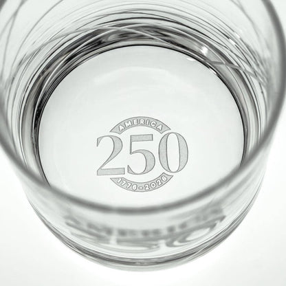 America250™ Longitude 10oz On the Rocks Whiskey Glass Set of 2
