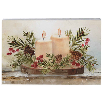 Christmas Candles - Small Talk Rectangles