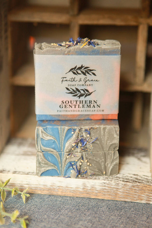 Southern Gentleman Artisan Soap, Luxury Shea Butter Soap