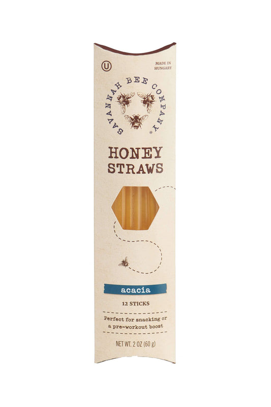 Savannah Bee Company - Paquete de 12 pajitas de miel