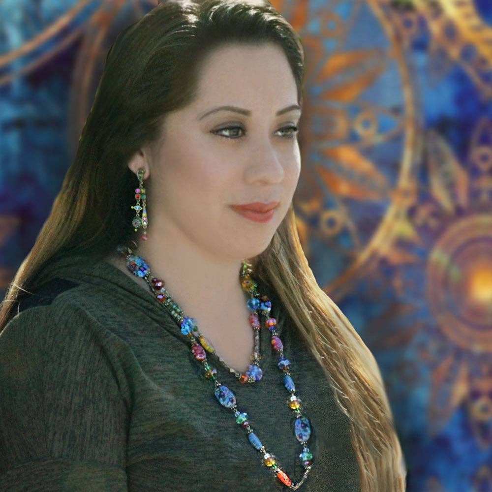 Millefiori Glass Modern Mid-Century Earrings