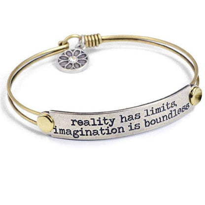 Joyería Sweet Romance: Pulseras de barra con mensaje inspirador