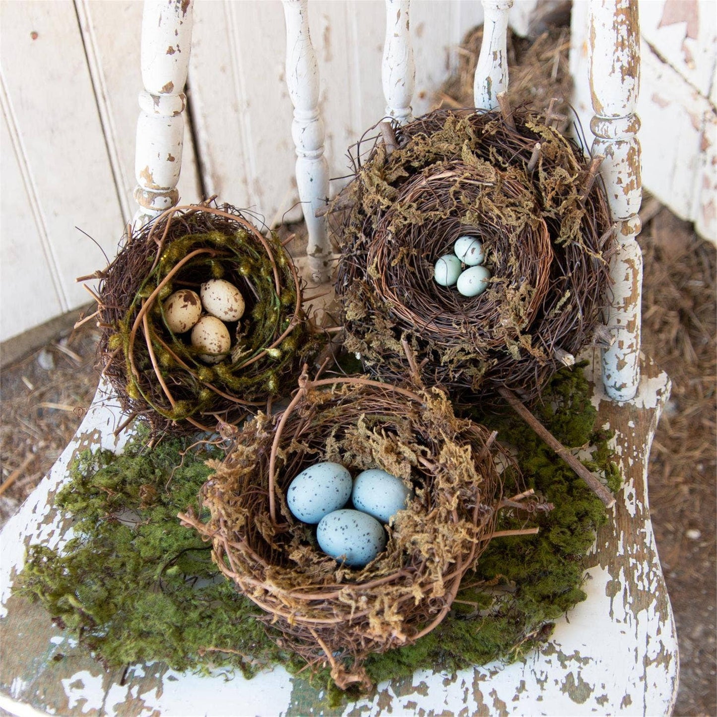 Decorative Bird Nests-Set of 3