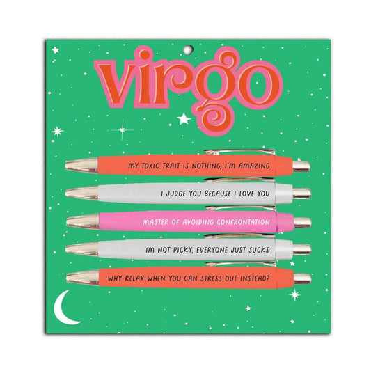FUN CLUB - Virgo Pen Set (astrology, zodiac, funny, gift, friend)