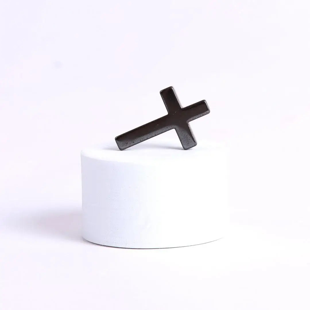 Swanson Christian Products - Hematite Pocket Cross W/ Card - Pack of 50