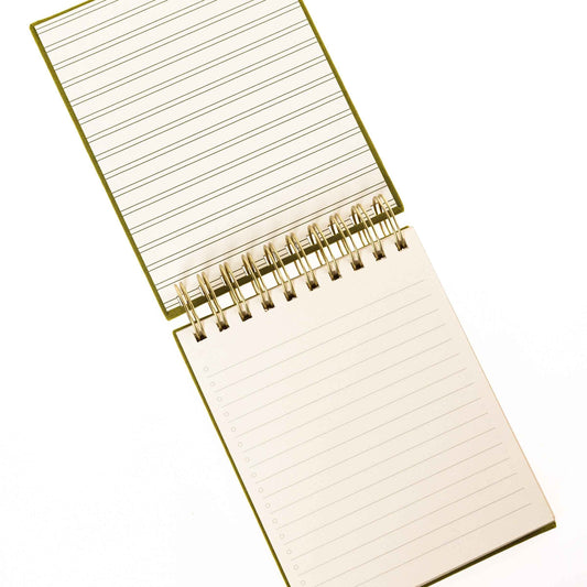 Olive Fabric-Bound Notepad