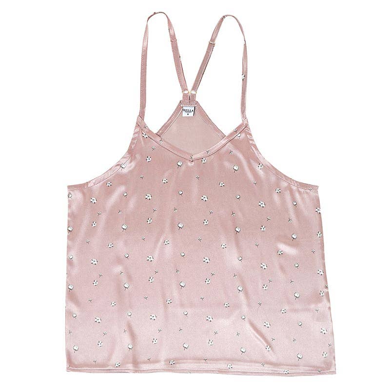 Bella Sleep + Spa - Cami + Ruffled Short - Cotton Blossom