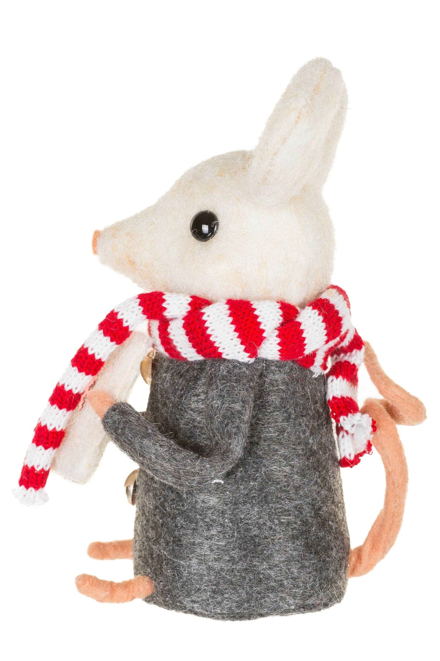 NEW-Gray Mouse Caroler