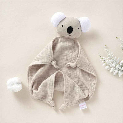 Organic Cotton Baby Comforter Plush Toy for 0-3 Year Olds: XJ32 Khaki