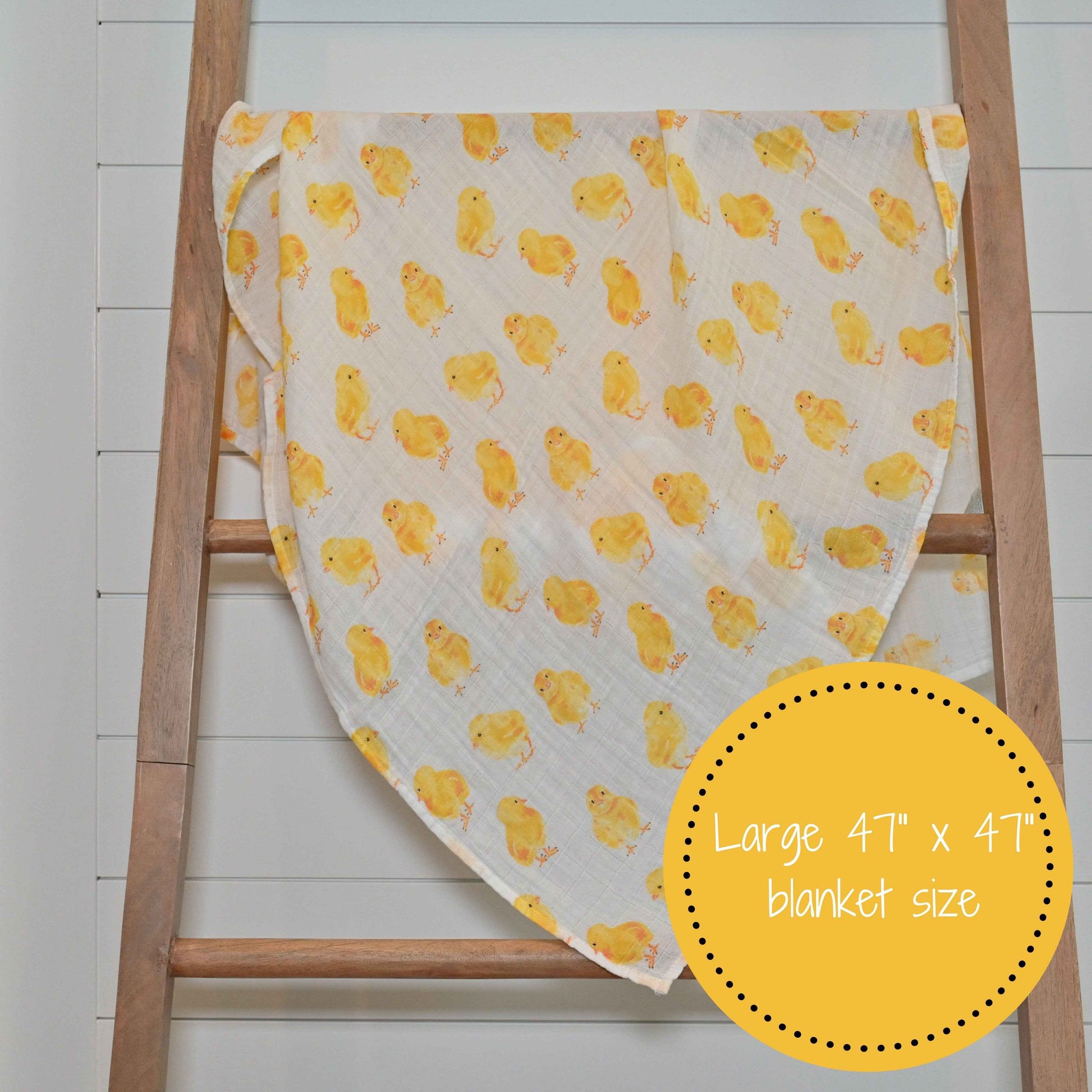 LollyBanks - Peep Peep Baby Muslin Swaddle Blanket