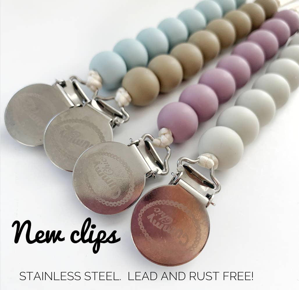 Sienna Pacifier Clip  Silicone Dummy Holder