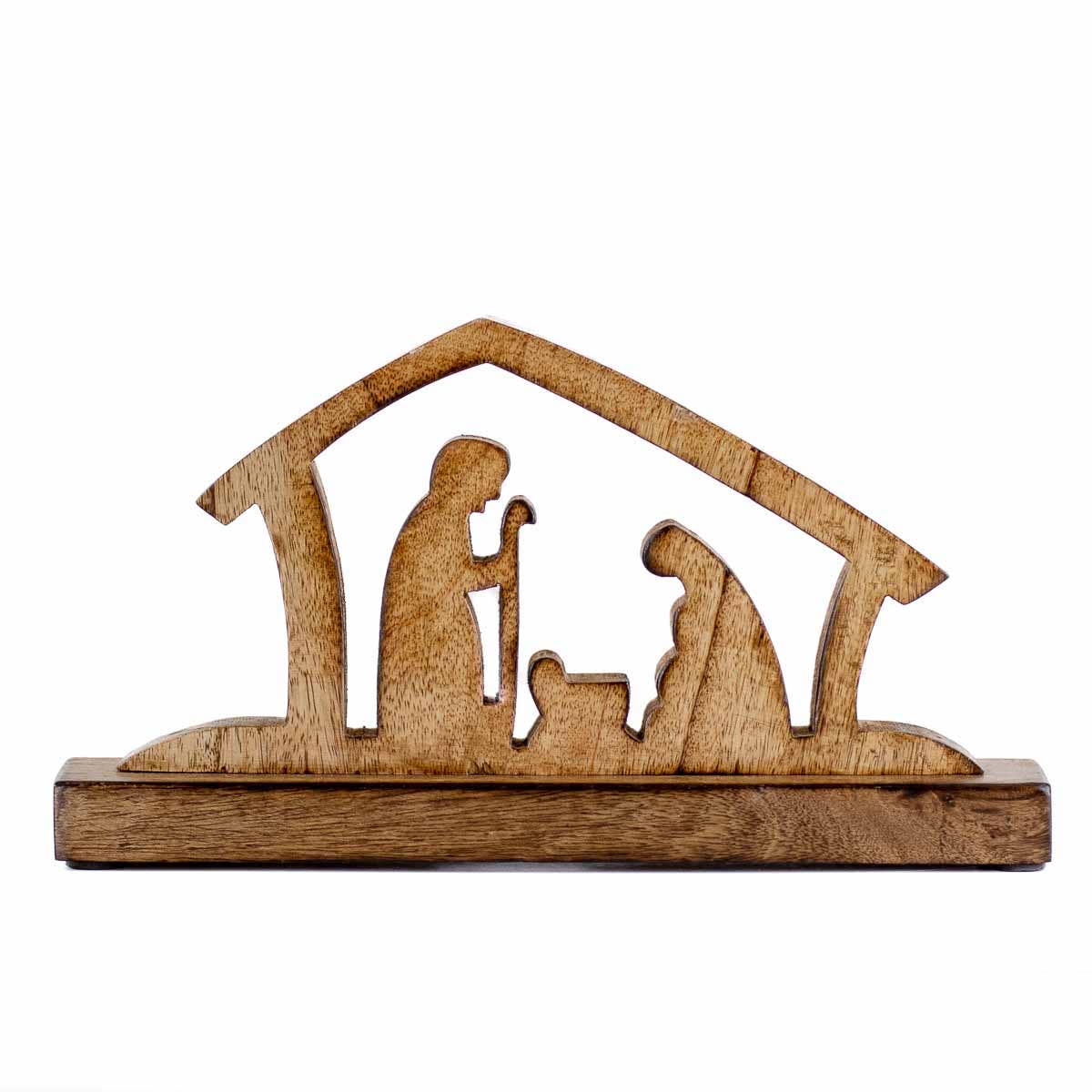 Away In A Manger Nativity-Natural-11.5x6.5x2
