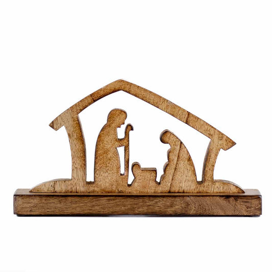 Away In A Manger Nativity-Natural-11.5x6.5x2