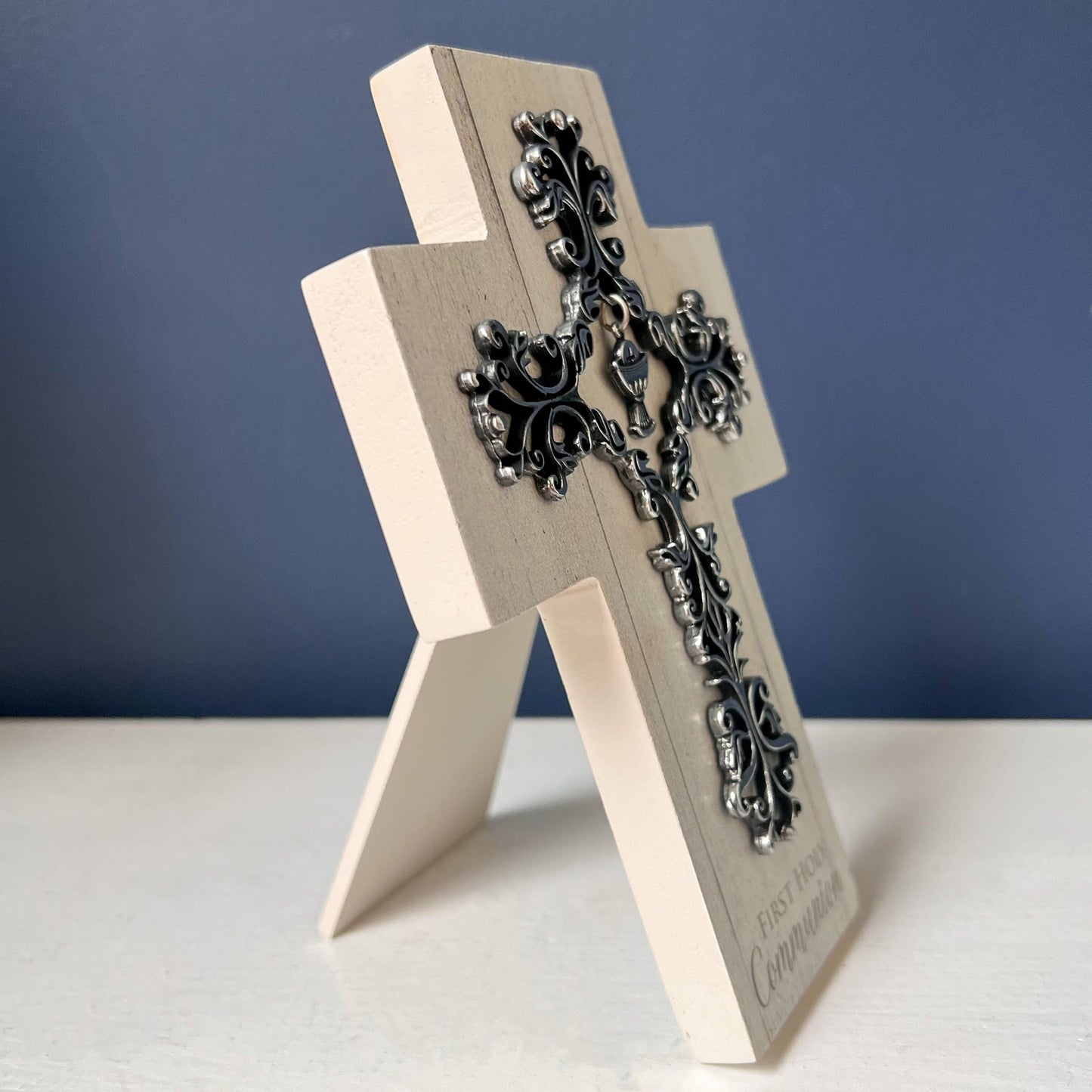 Filigree & Wood Communion Cross