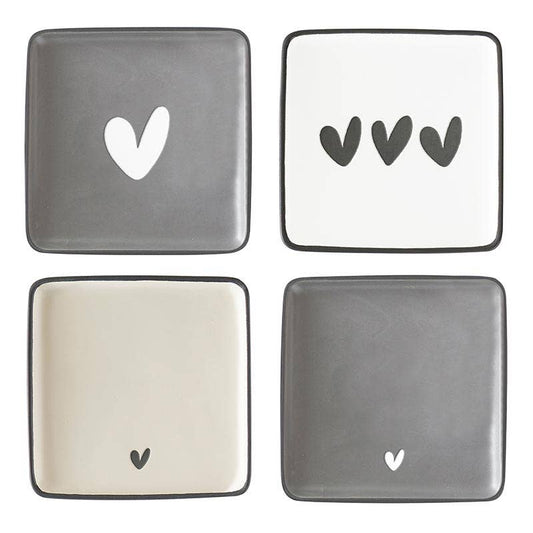 Ceramic Plates Assorted -SET OF 4
