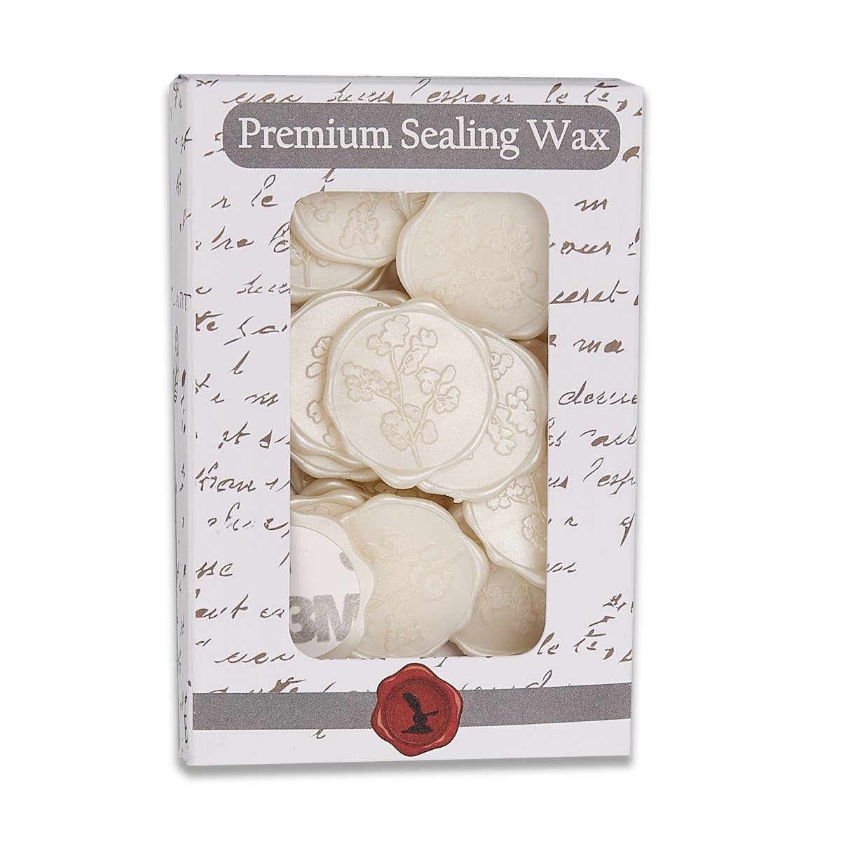 Maidenhair Adhesive Wax Seal Stickers 1 1/4" - 25 Pk