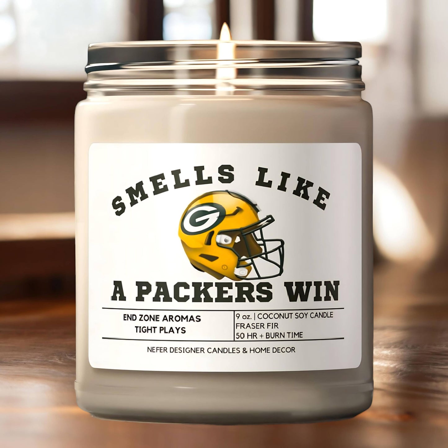 Smells Like a Wisconsin Packers Win - Wisconsin Lucky Game Day Candle
