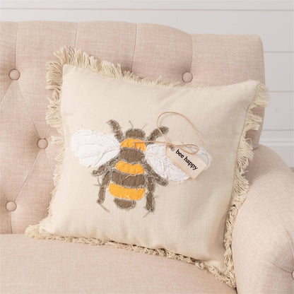 Throw Pillow - Bee Happy