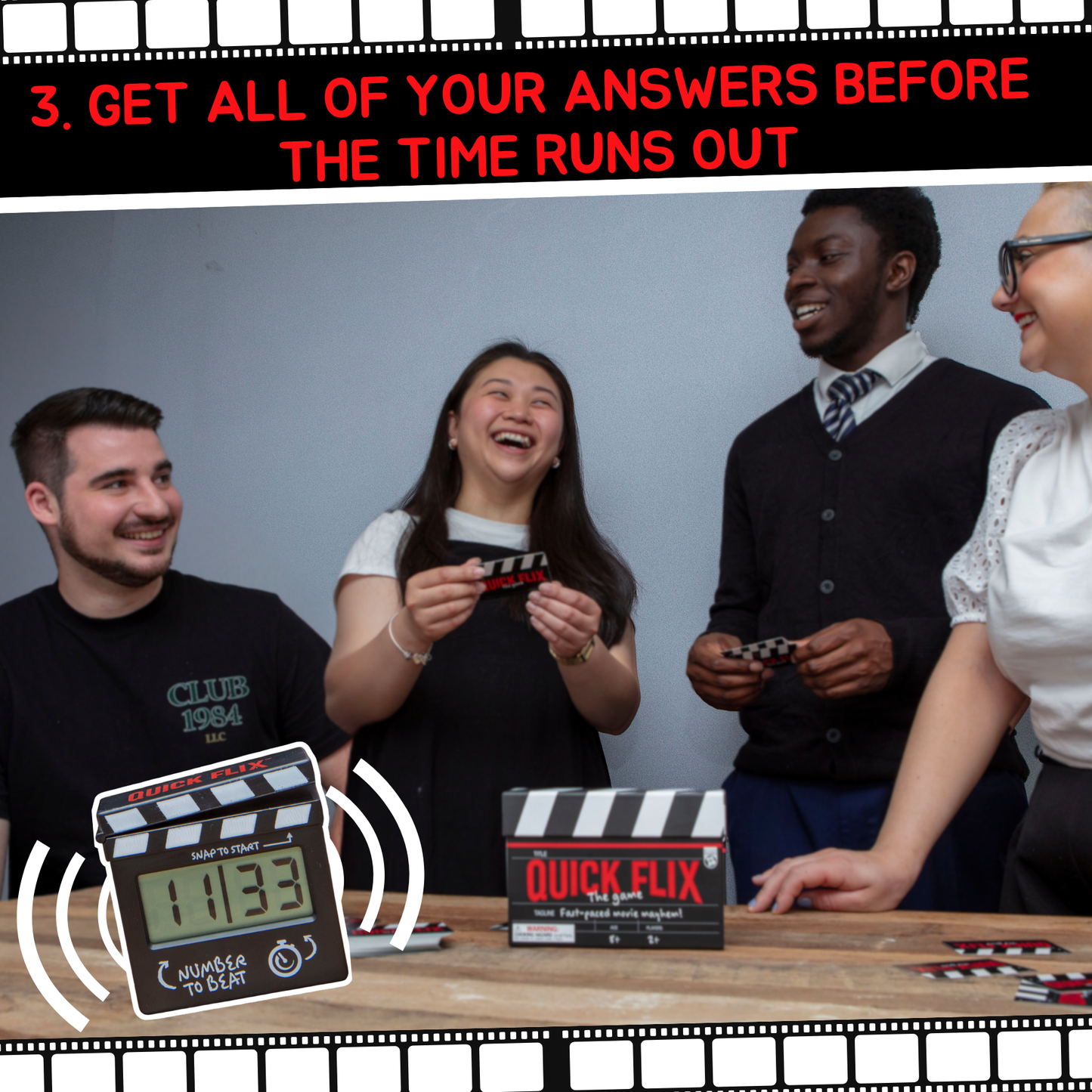 Quick Flix - Movie Trivia Party Game for Families & Adults