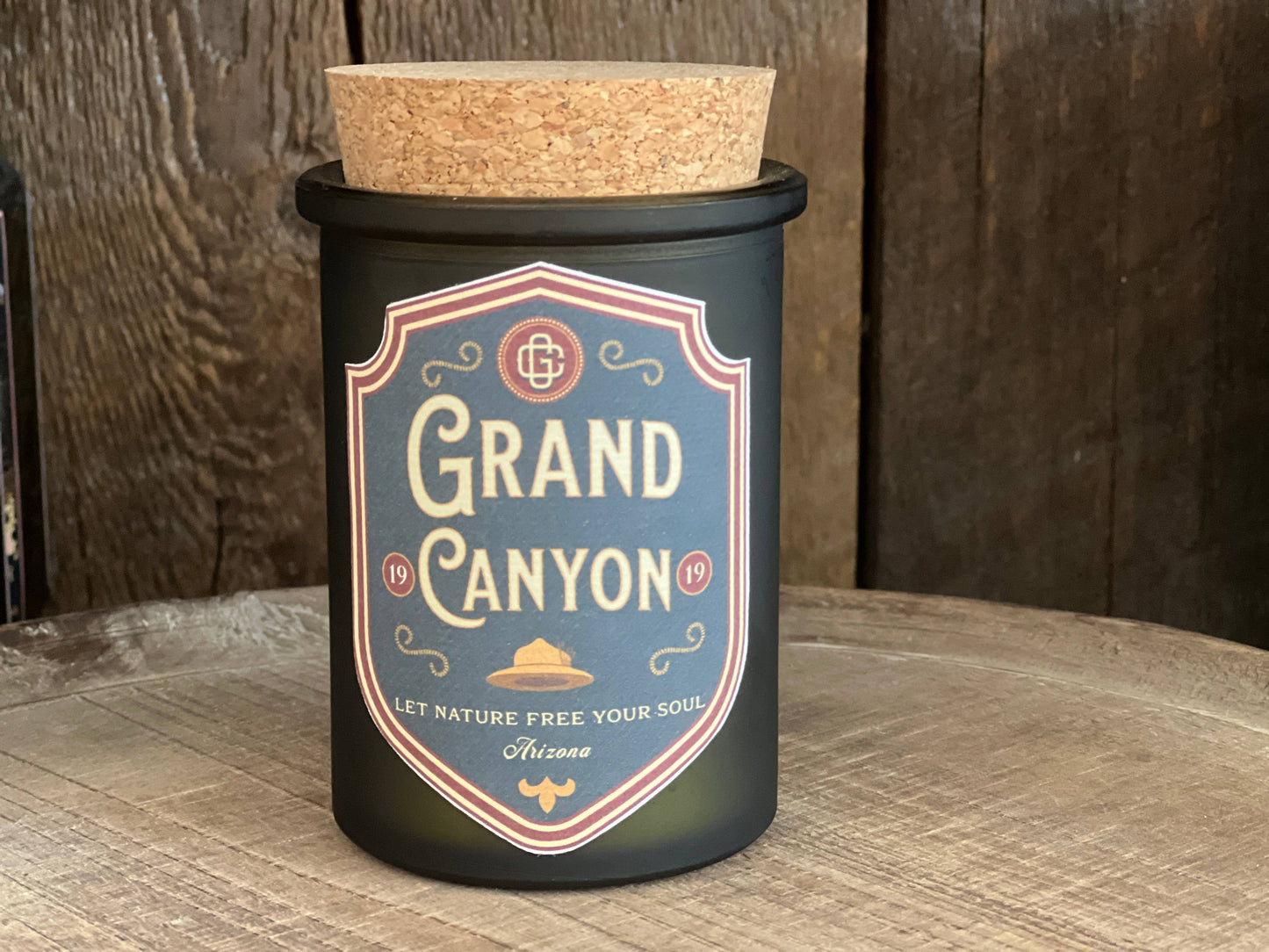 Grand Canyon Natl Park Badge Candle Arizona