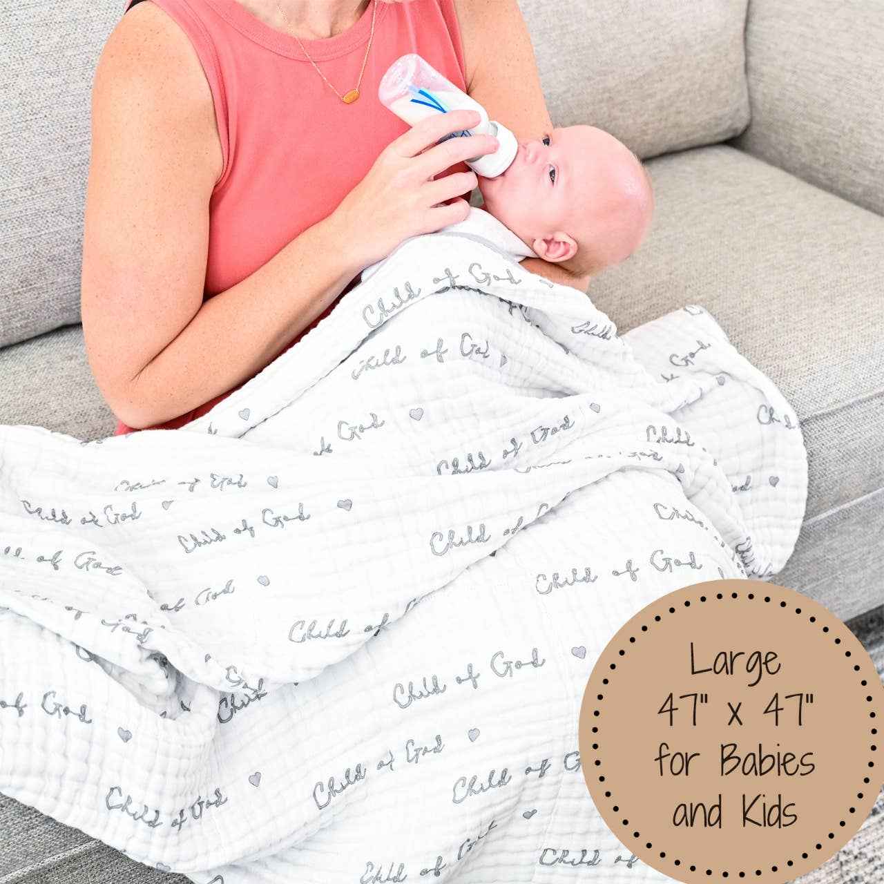 LollyBanks - Child Of God Baby Toddler Muslin Blanket