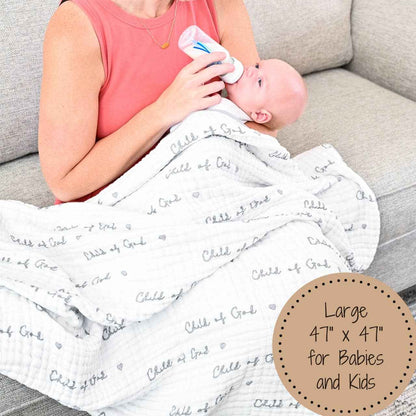 LollyBanks - Child Of God Baby Toddler Muslin Blanket