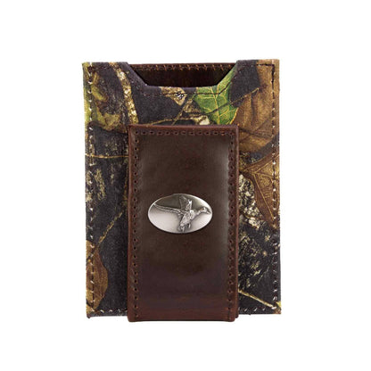 Mallard Magnetic Leather Slim Wallet: Crazyhorse Brown