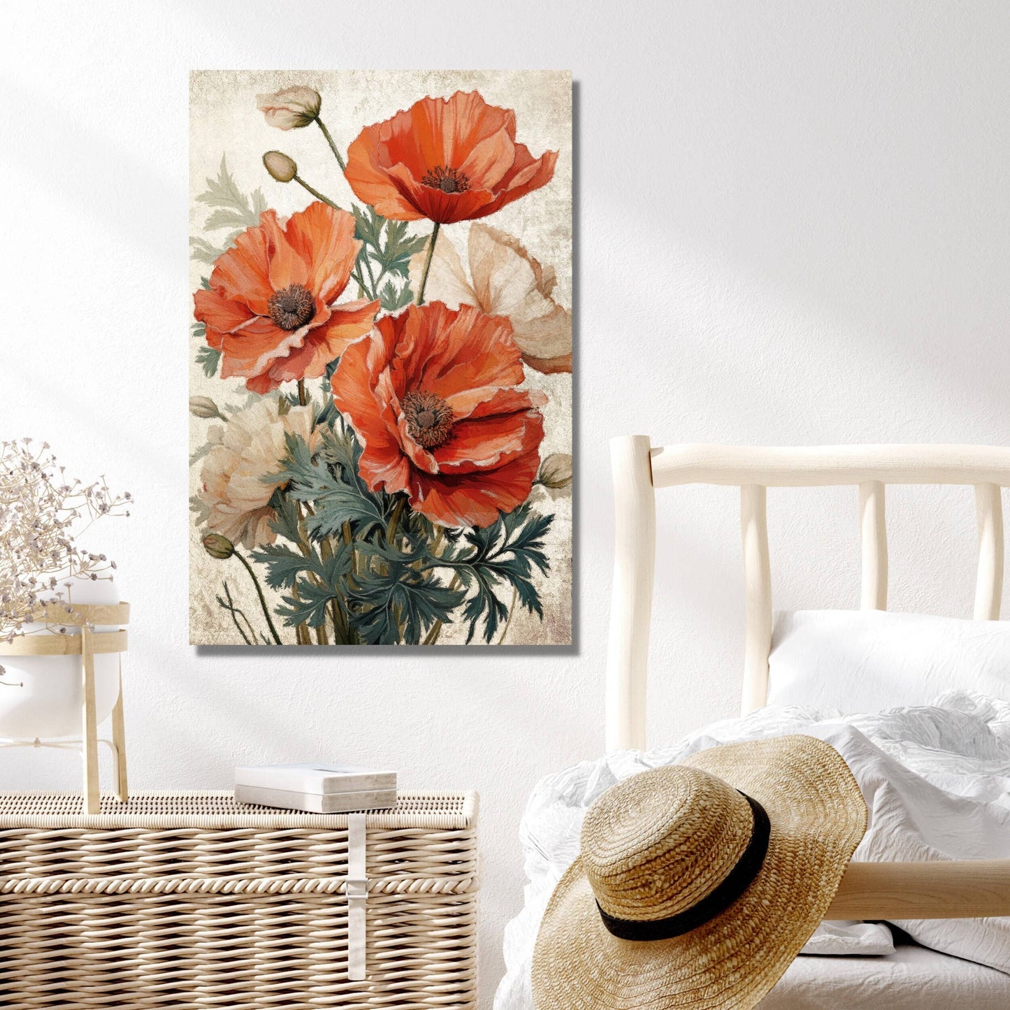 California Poppies Large Canvas Wall Art Floral Decor